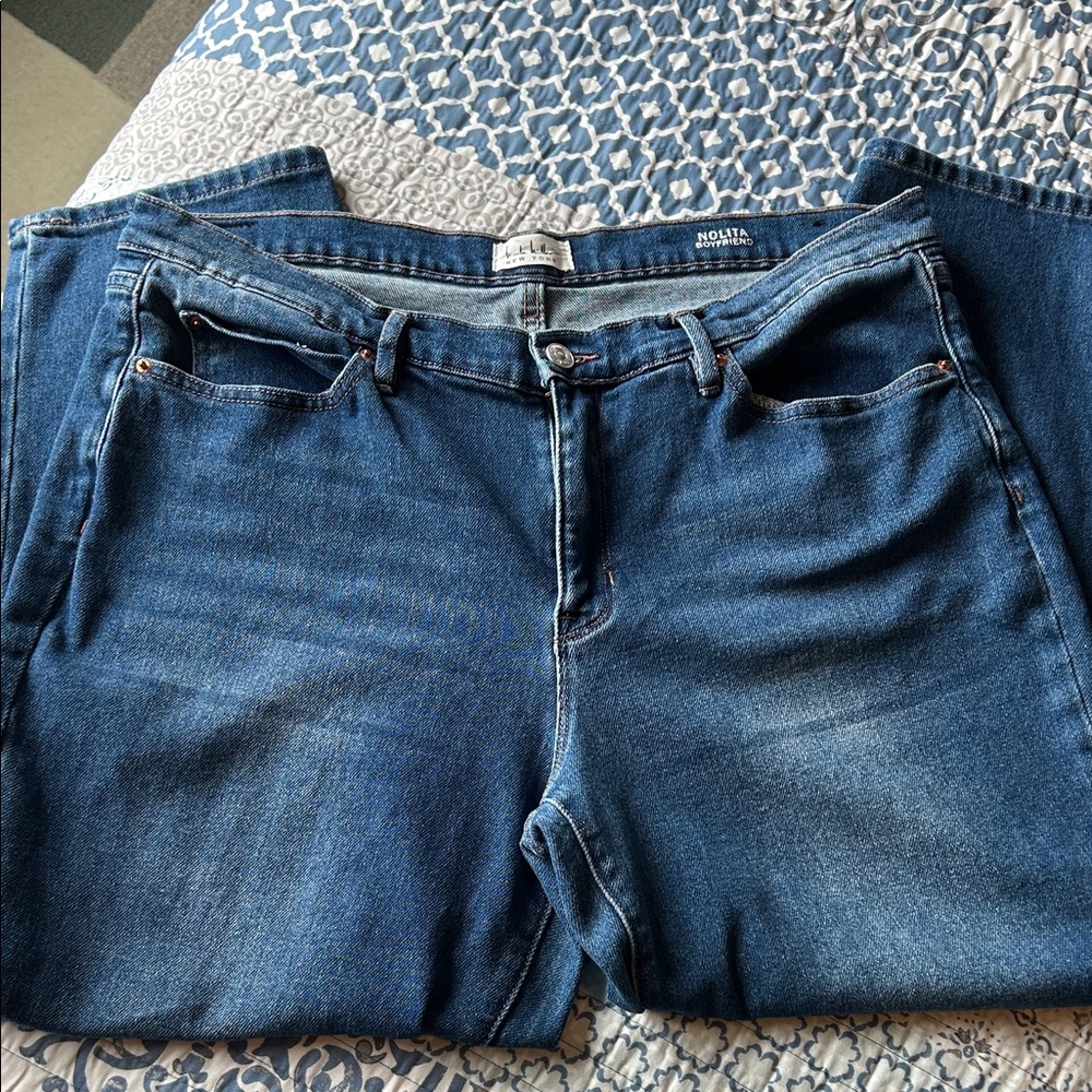 Nicole Miller Nolita Boyfriend Jeans Size 14